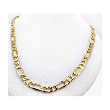 Cadena figaro de oro 18k 60 cm